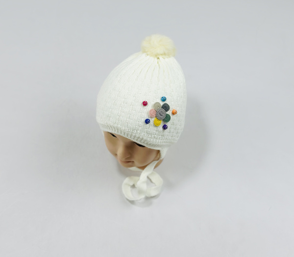 Шапка малютка арт.1030 (молочный)